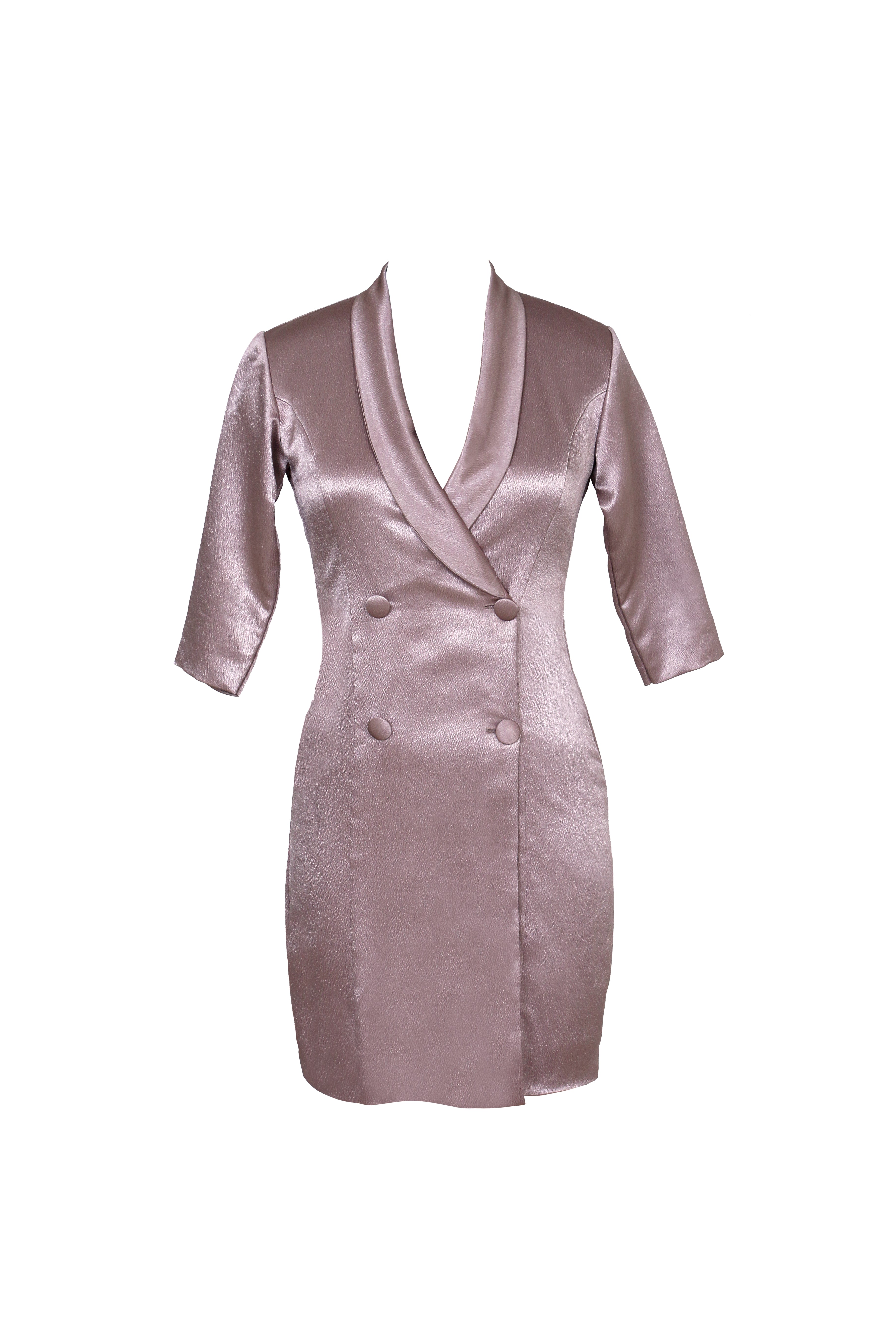 champagne blazer dress
