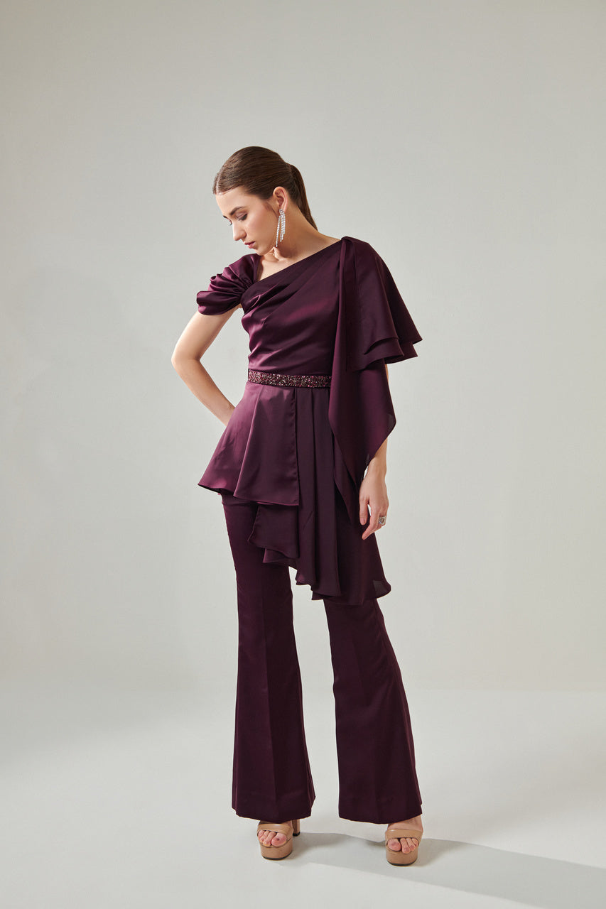 wine waterfall  co ord set