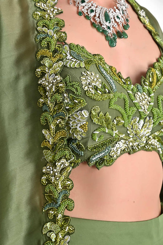 Mallika in Cedar green 3- piece set