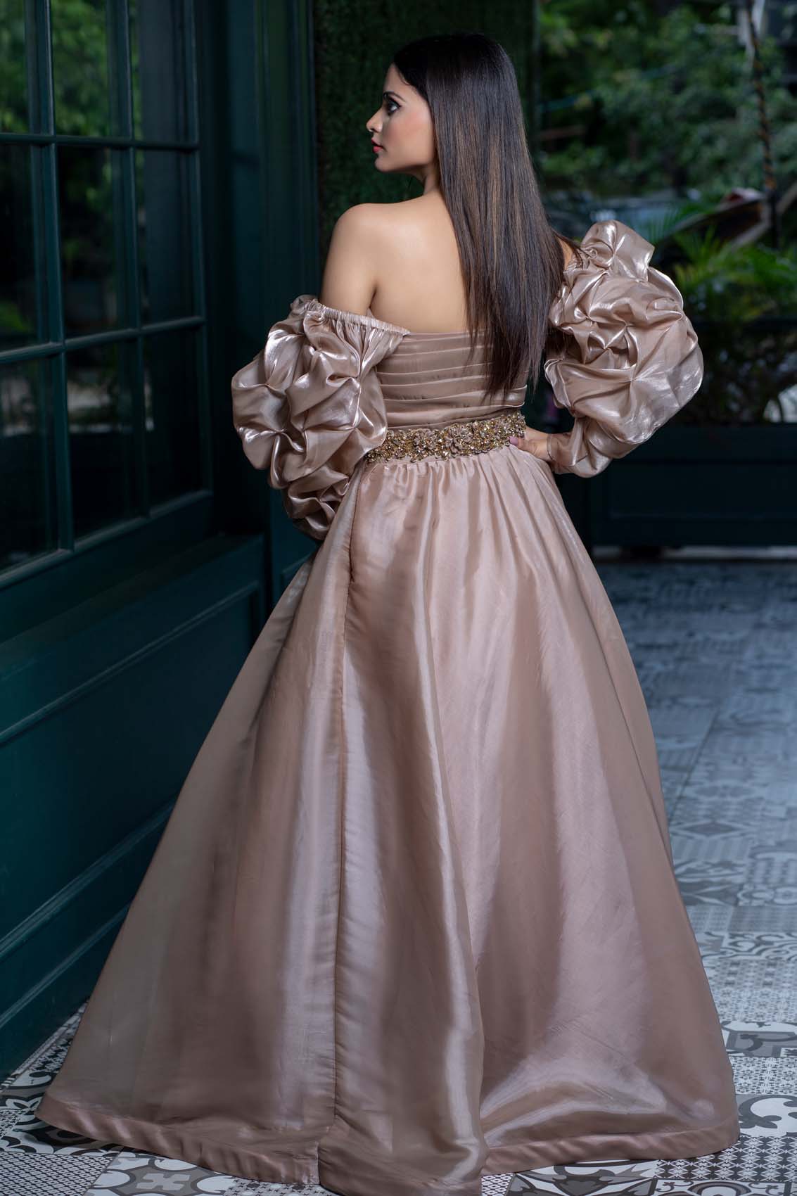 Aurora Draped Gown