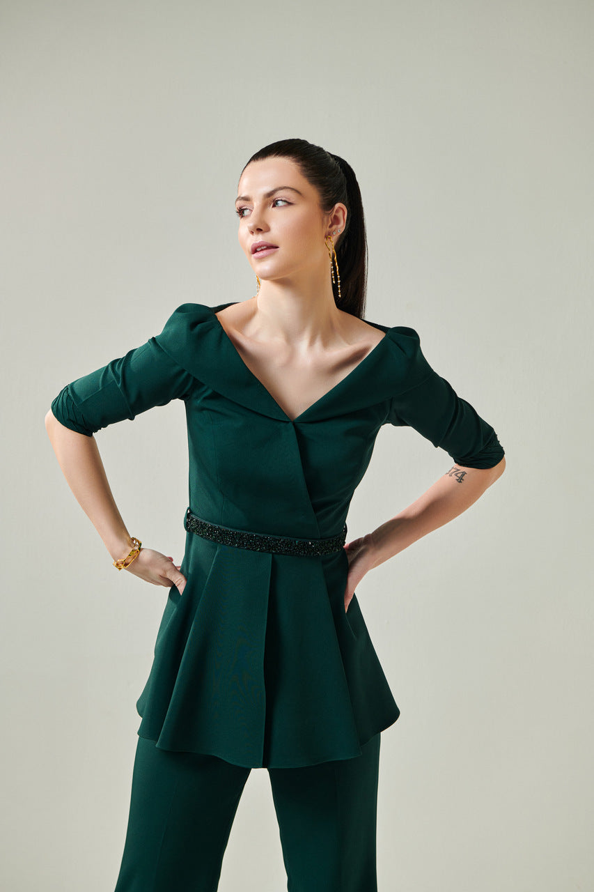 Moss green co-ord set