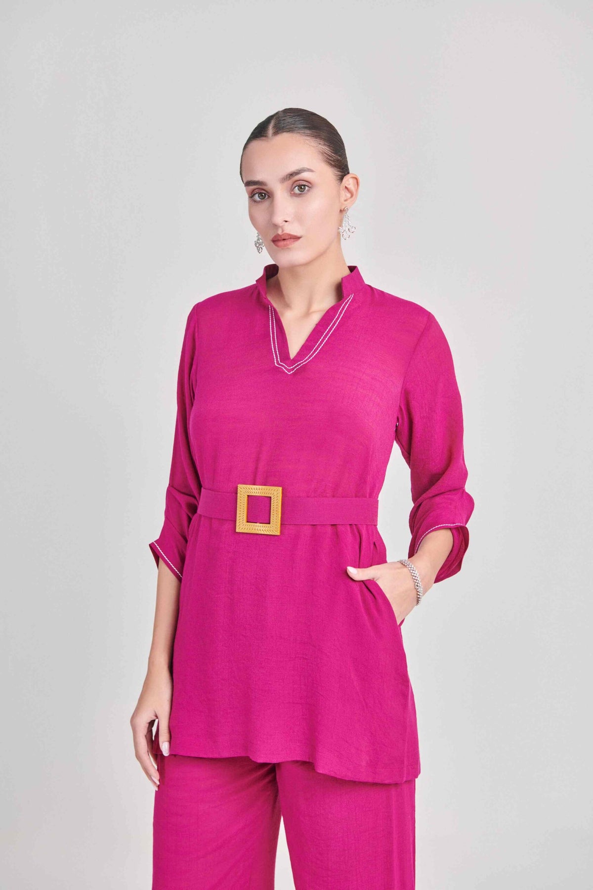 HOT PINK CO ORD SET - 2