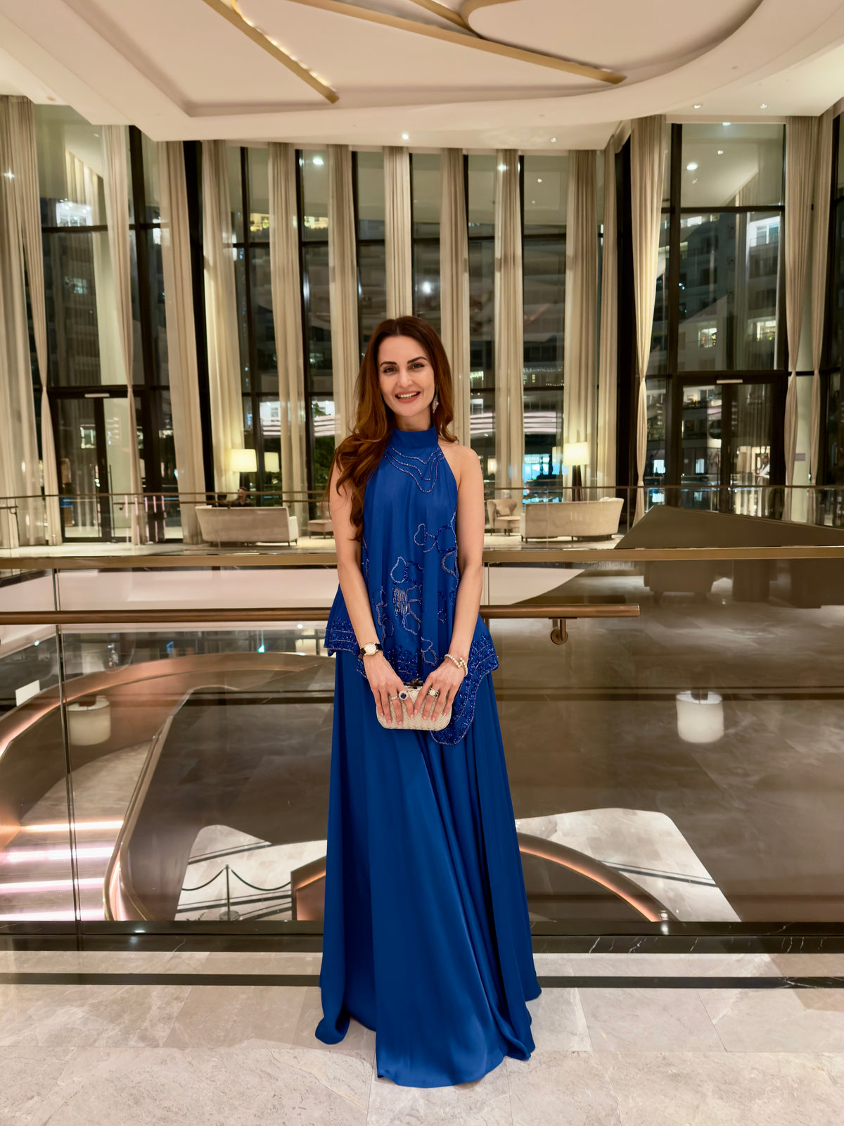 Dipti in royal blue sharara
