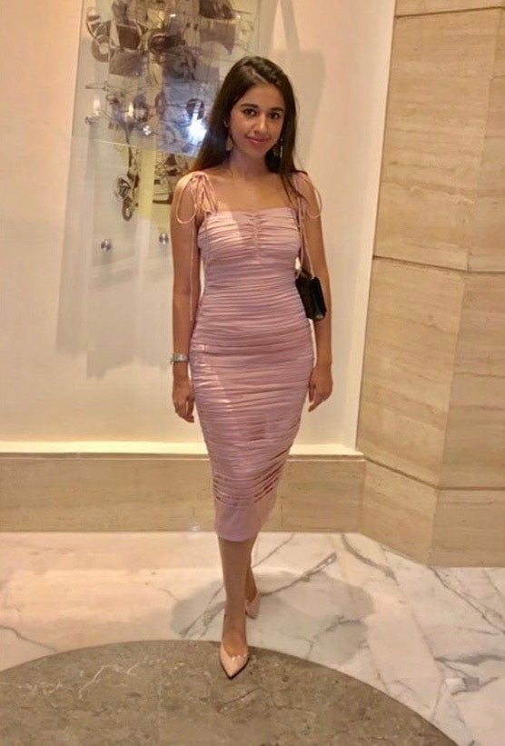 sierra mesh pleated dress