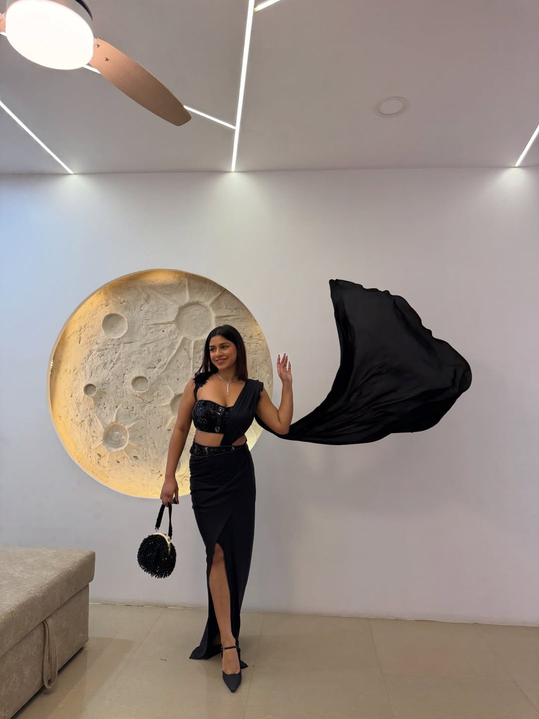KAMAKSHI-BLACK SAREE
