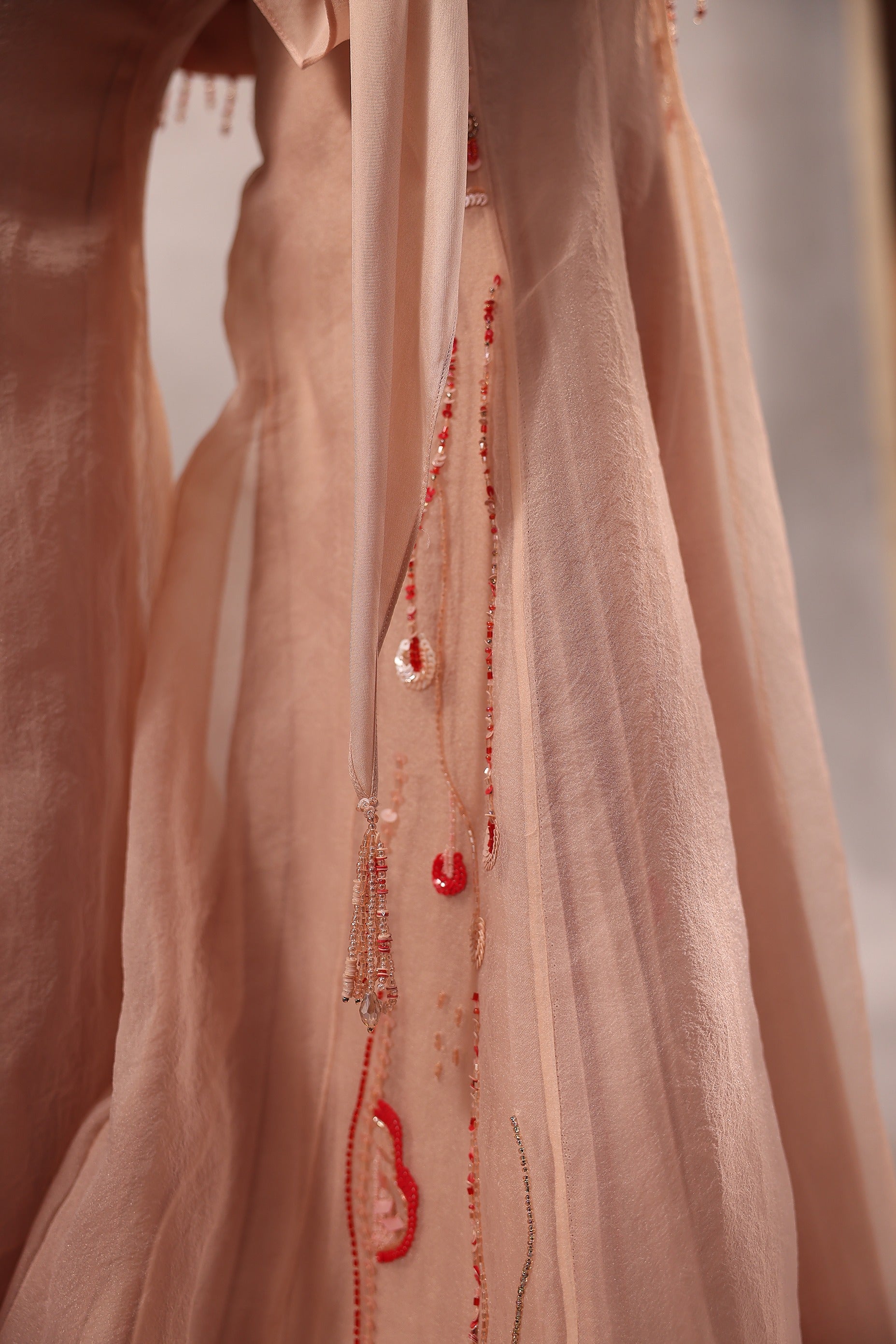 Powder Pink Embroidered Sharara Set of 3