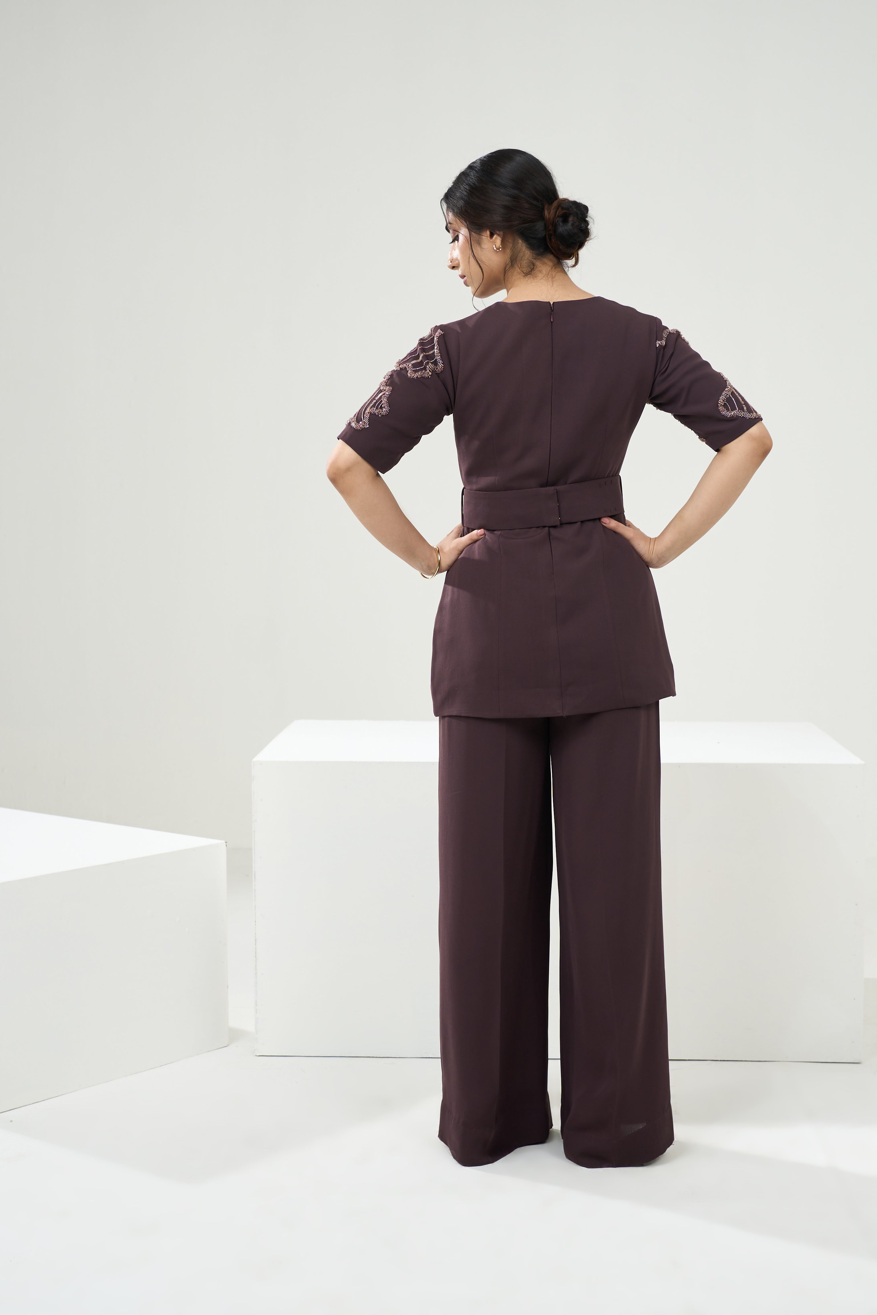 Mocha Brown Blazer Set