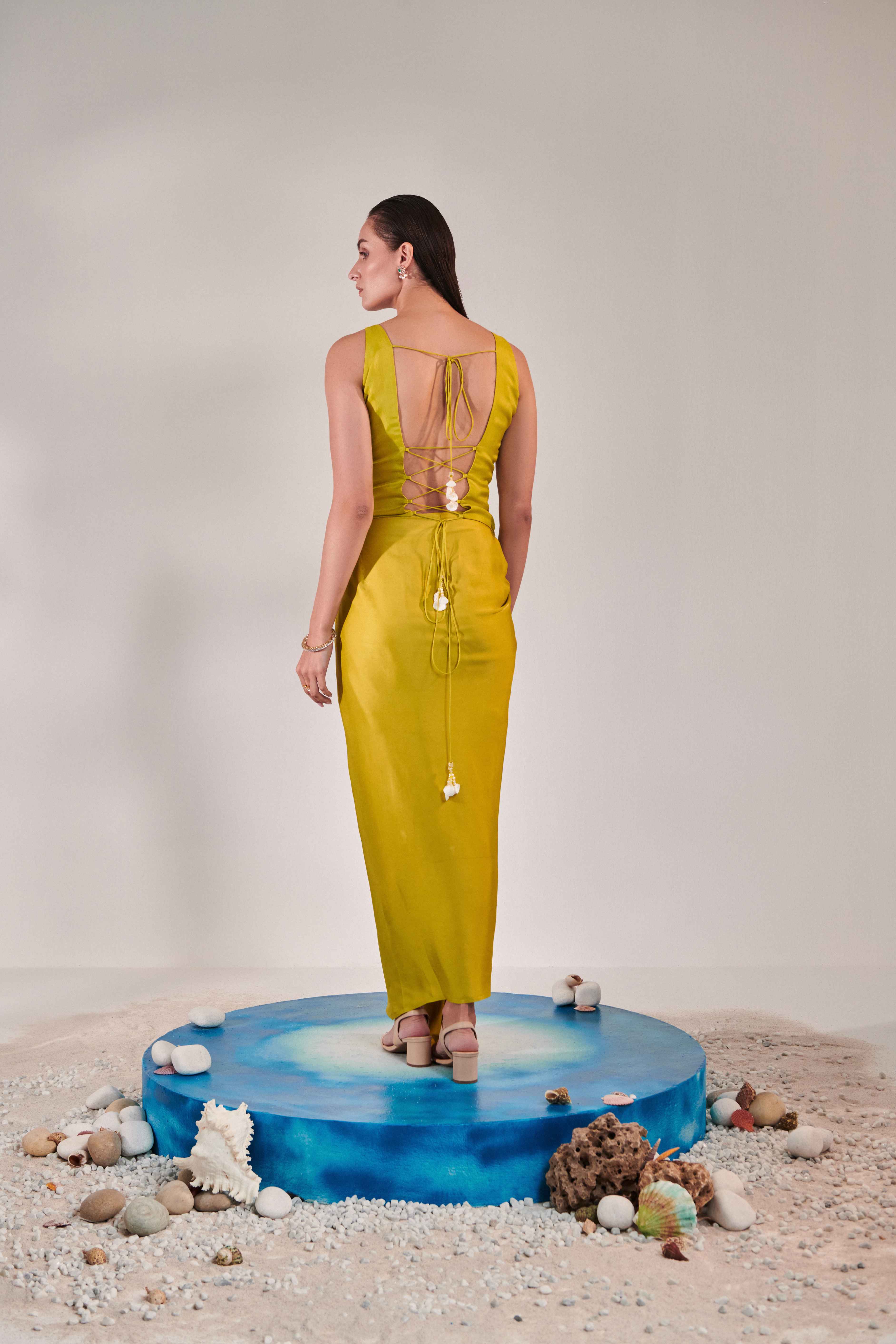 Jacket and Drape Skirt