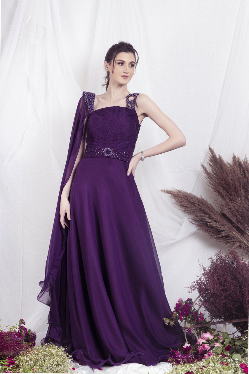 Aubergine Gown