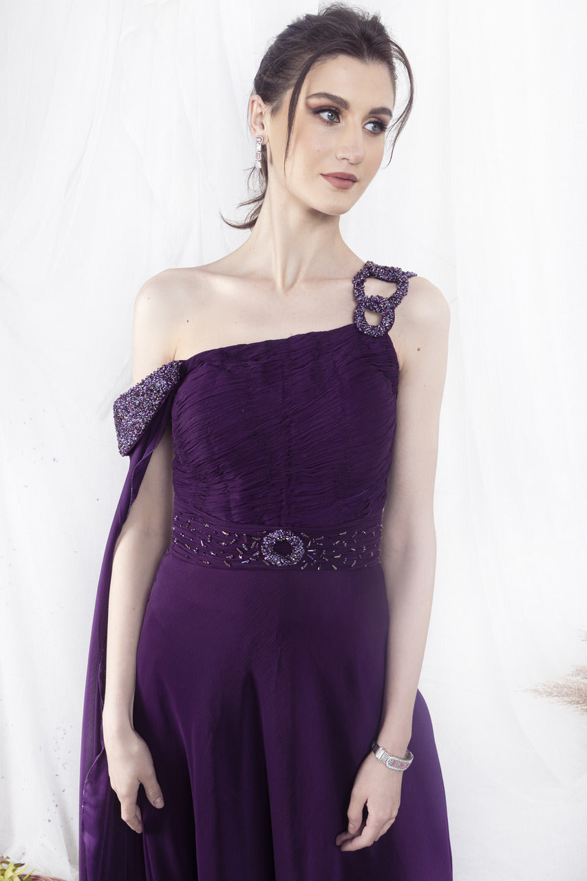 Aubergine Gown