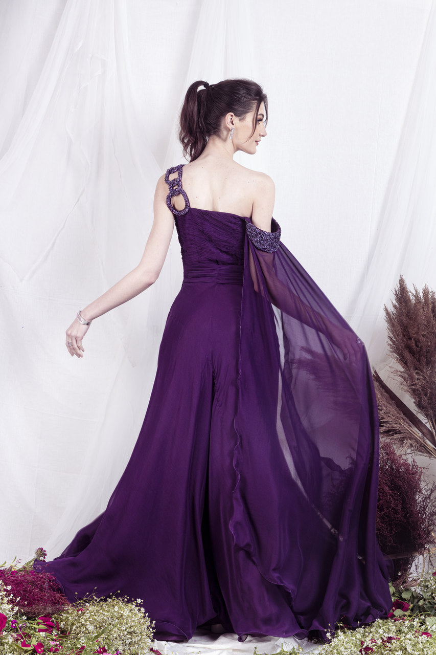 Aubergine Gown