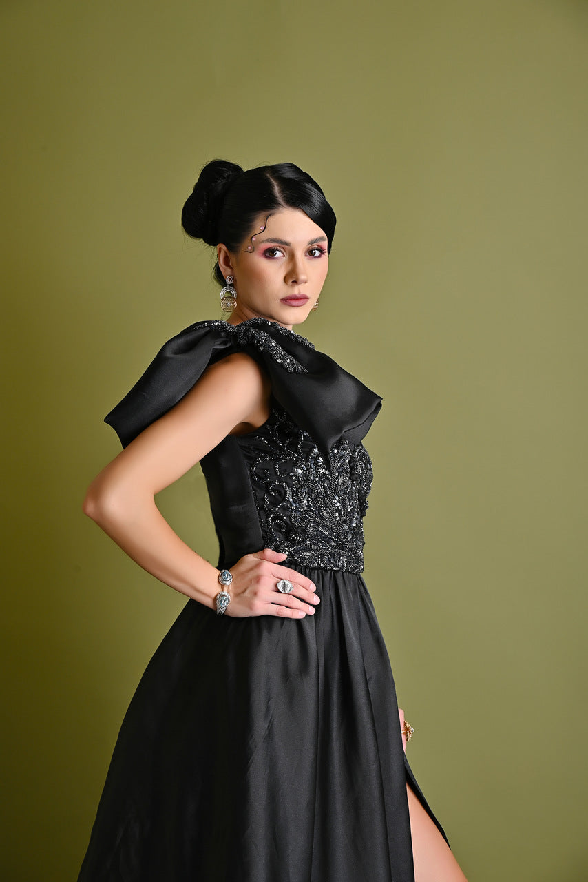 Big Bow cocktail gown