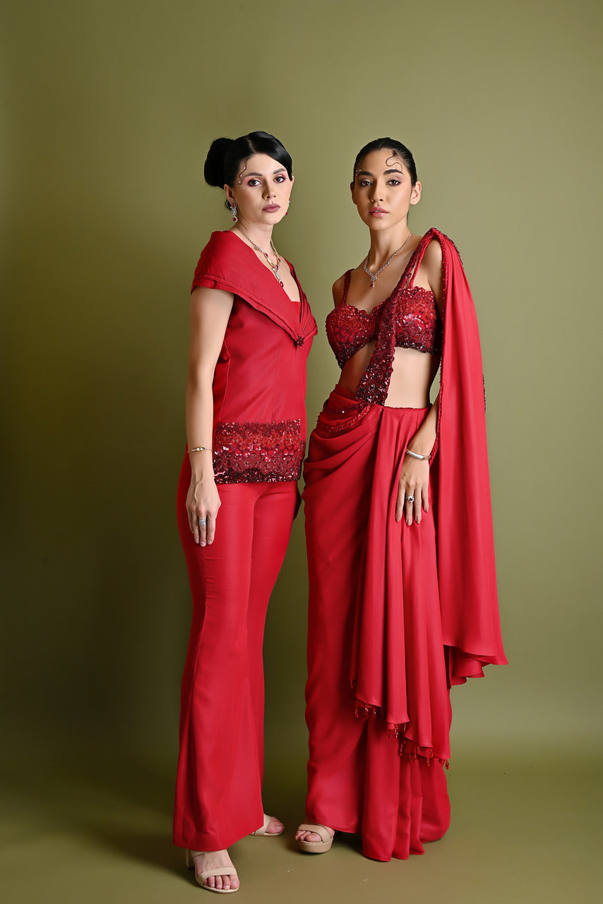 Ombre Scarlet co ord set