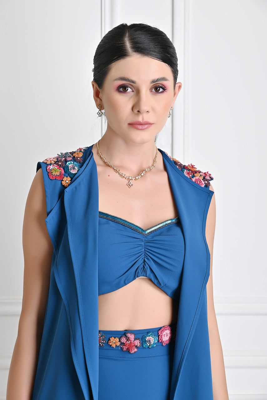 Mehak in Ibiza Blue Trio- Set