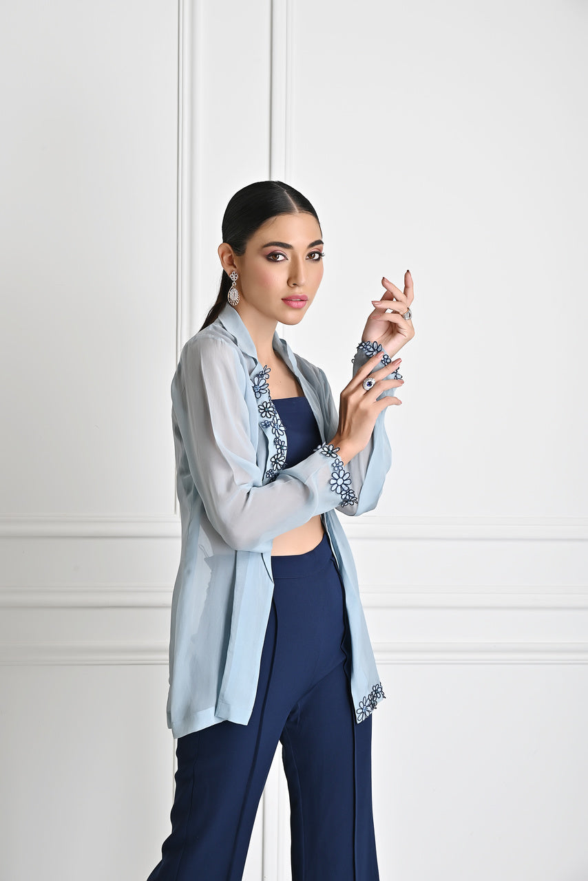 French blue trio-set