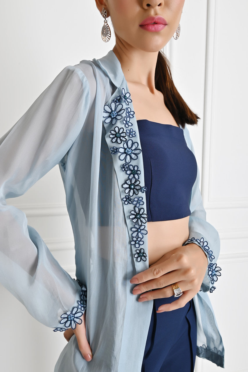 French blue trio-set