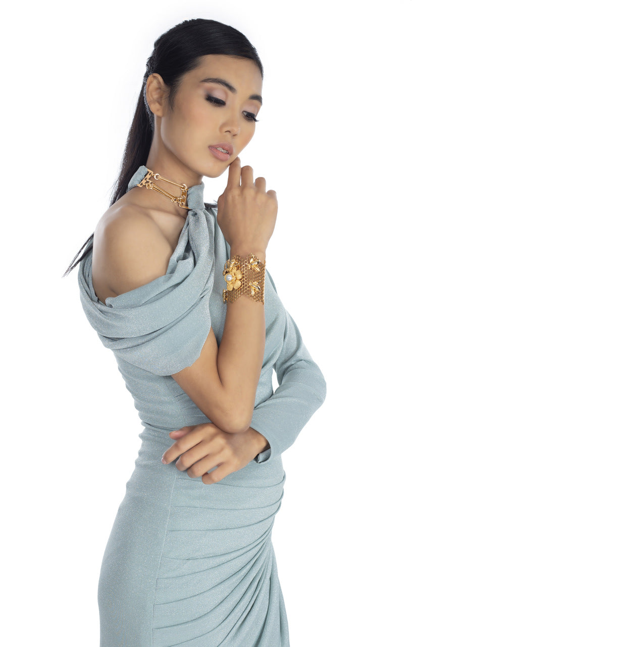 Mahima in Sea Gull Dress