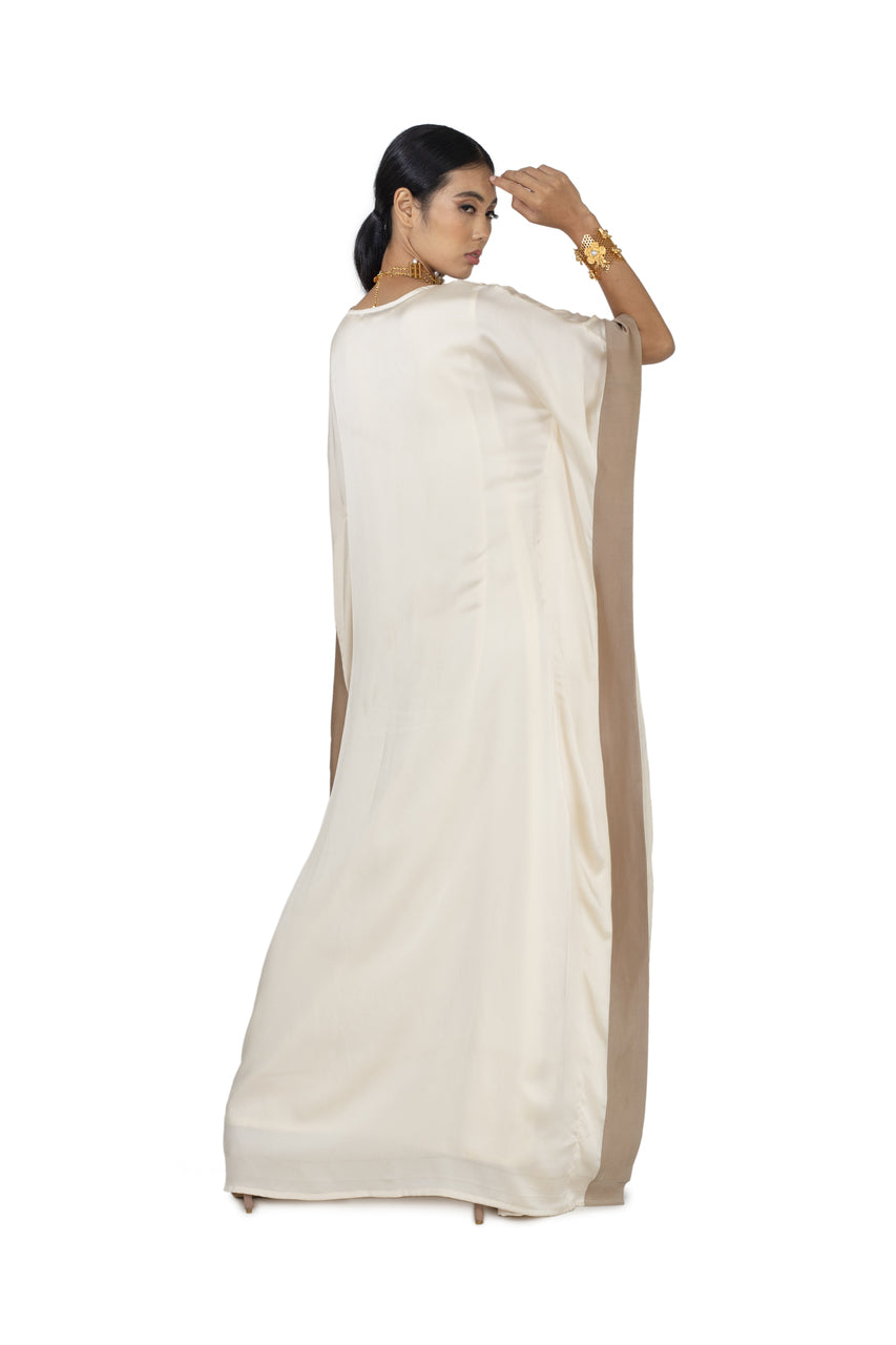 Ivory and Gold Kaftan