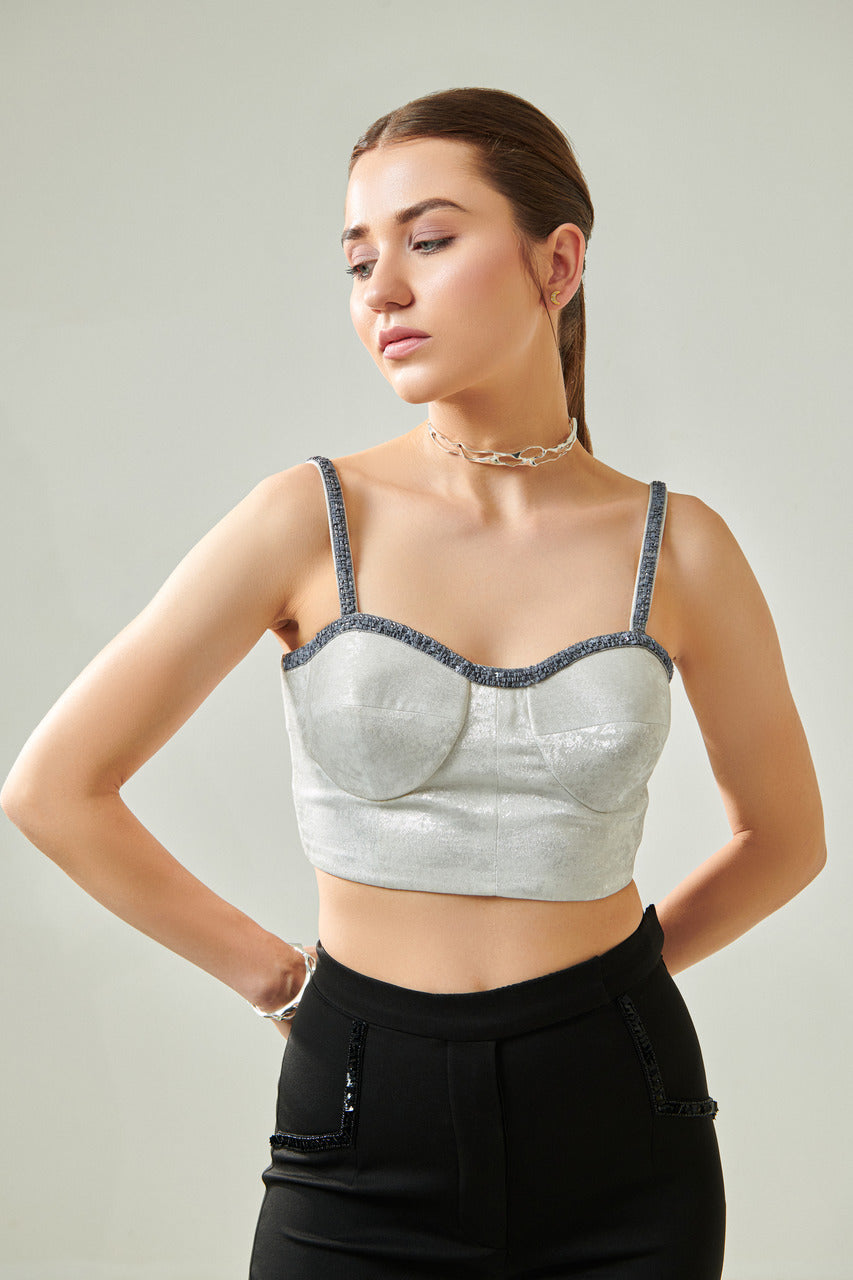 Silverbee corset and pants set