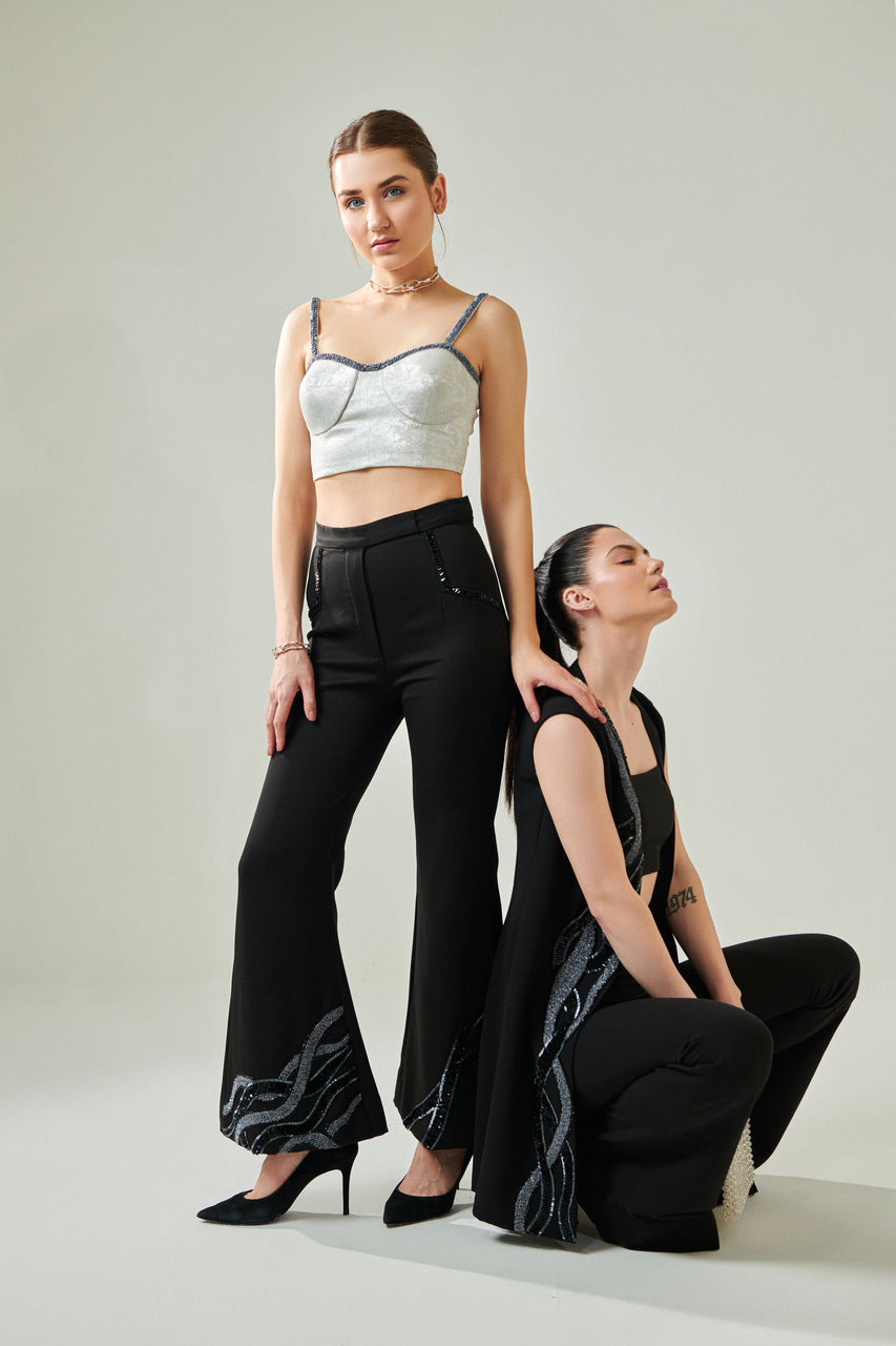 3 piece hand embellished set