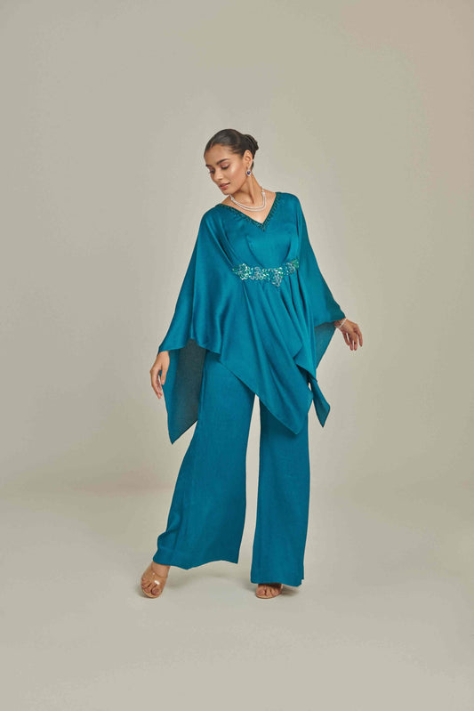 TEAL KAFTAN CO ORD
