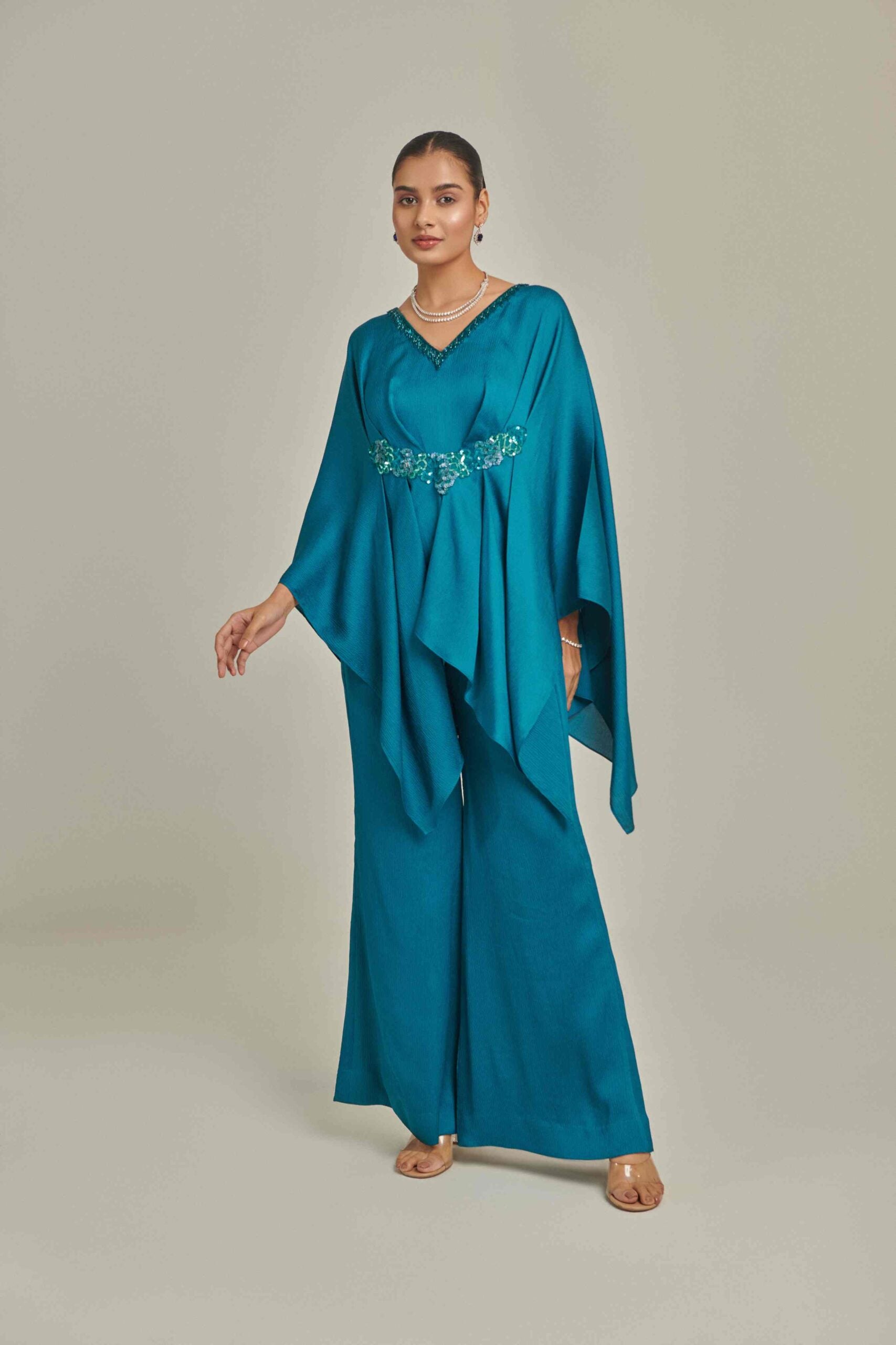 TEAL KAFTAN CO ORD