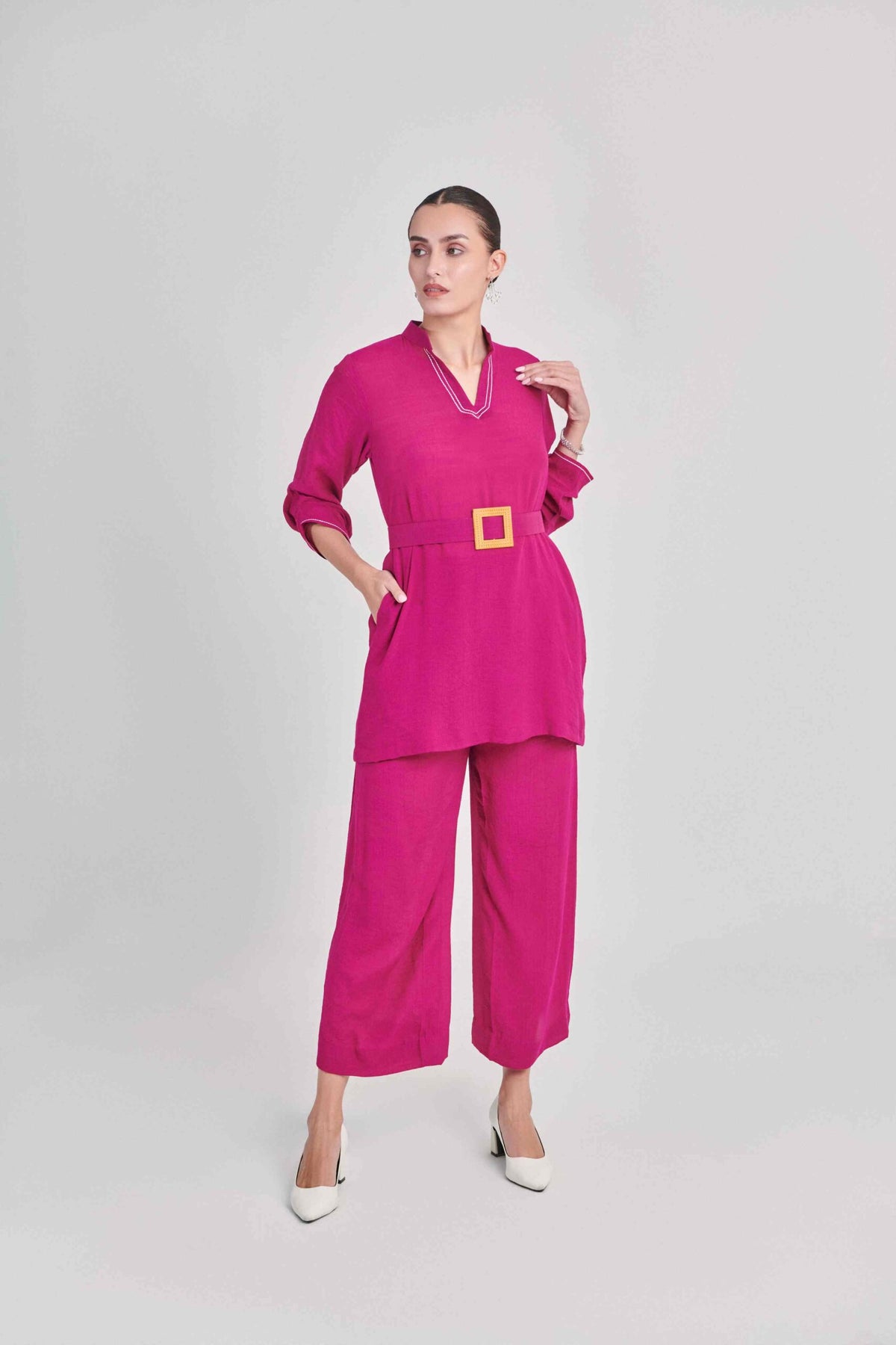 HOT PINK CO ORD SET - 2