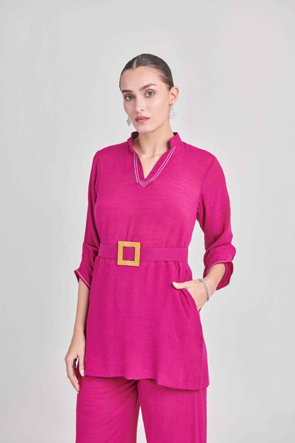 HOT PINK CO ORD SET - 2