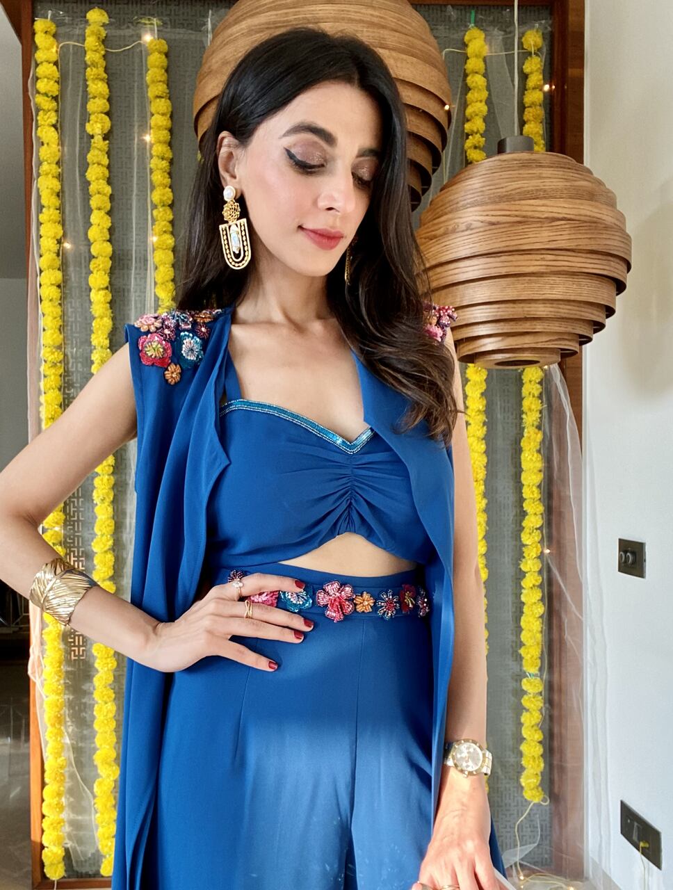 Mehak in Ibiza Blue Trio- Set
